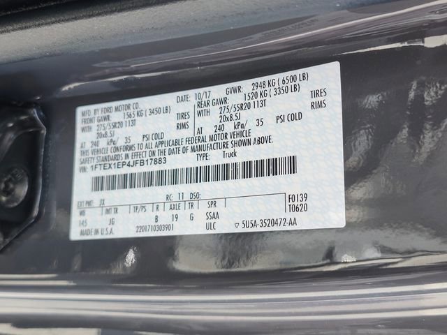 Certified 2018 Ford F150 XL w/ Equipment Group 101A Mid AWD/4WD image 34