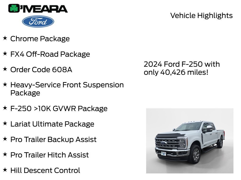Certified 2024 Ford F250 Lariat w/ Lariat Ultimate Package AWD/4WD image 8