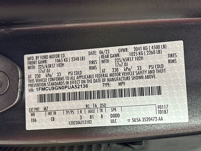 Certified 2023 Ford Escape Active AWD/4WD image 37
