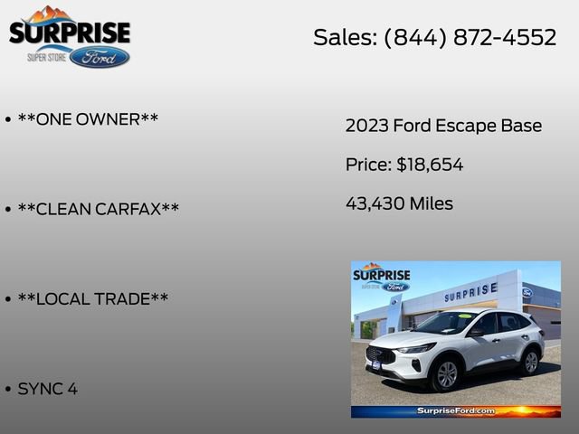 Certified 2023 Ford Escape FWD image 7