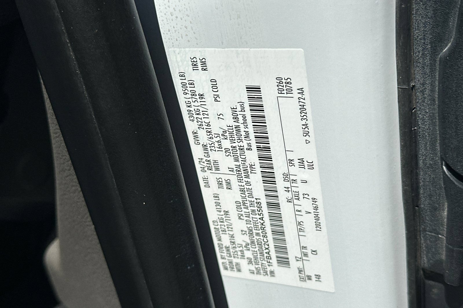Certified 2024 Ford Transit 350 XL RWD image 27