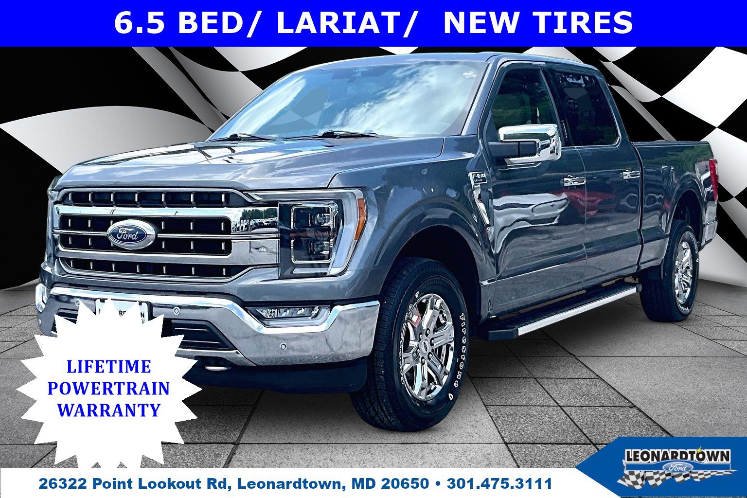Certified 2022 Ford F150 Lariat w/ Equipment Group 502A High AWD/4WD image 1