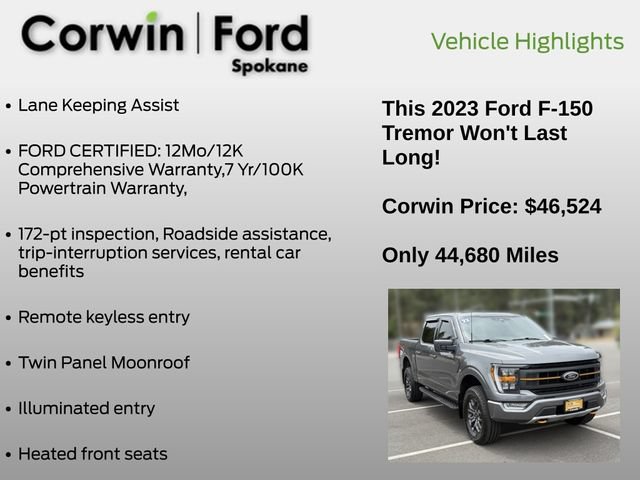 Certified 2023 Ford F150 Tremor AWD/4WD image 7