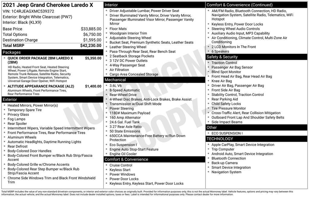 Used 2021 Jeep Grand Cherokee Laredo X RWD image 7