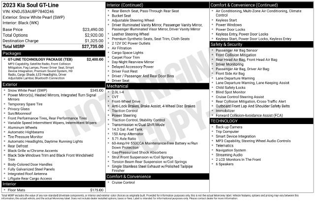 Used 2023 Kia Soul GT-Line w/ GT-Line Technology Package FWD image 10