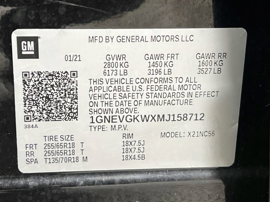 Used 2021 Chevrolet Traverse LT w/ LPO, Floor Liner Package AWD/4WD image 38