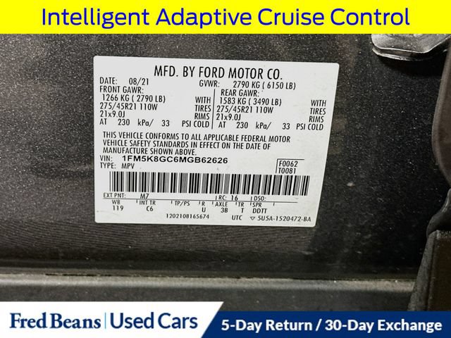 Certified 2021 Ford Explorer ST w/ Equipment Group 401A AWD/4WD image 42