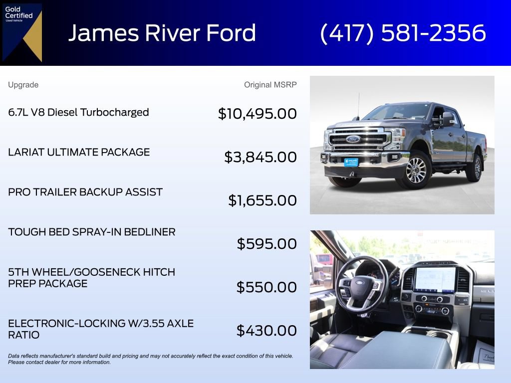 Certified 2022 Ford F350 Lariat w/ Lariat Ultimate Package AWD/4WD image 6