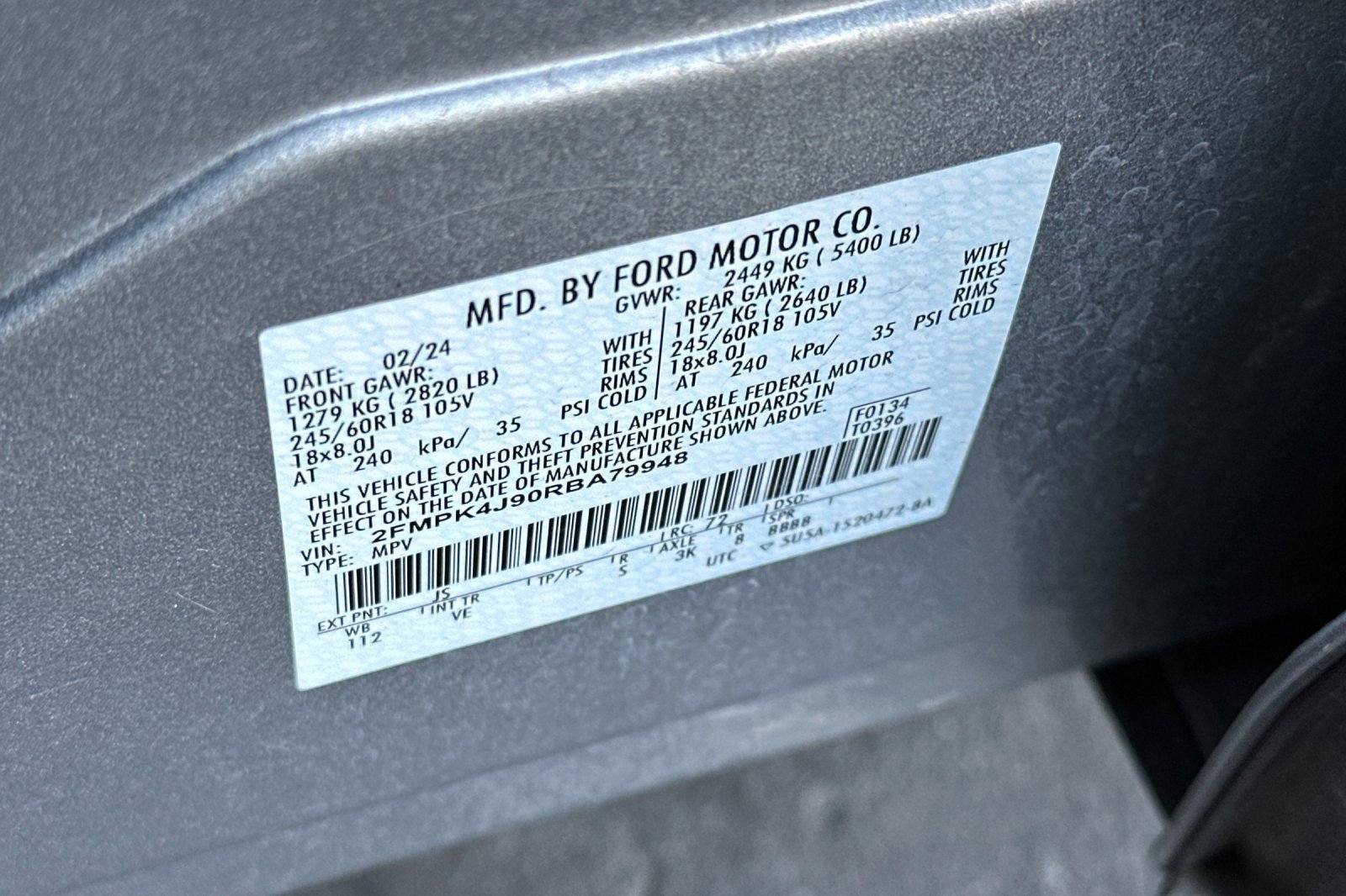 Certified 2024 Ford Edge SEL AWD/4WD image 23