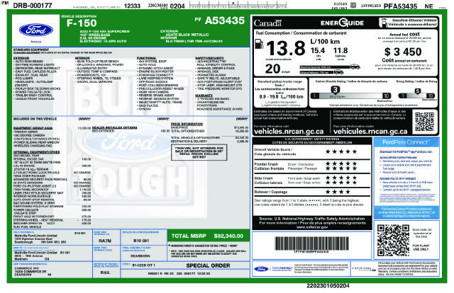 Certified 2023 Ford F150 Tremor w/ Equipment Group 402A High AWD/4WD image 37