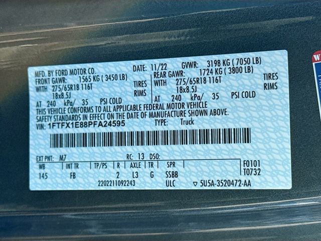 Certified 2023 Ford F150 XLT w/ Equipment Group 302A High image 32