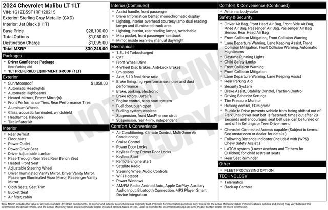 Used 2024 Chevrolet Malibu LT image 36