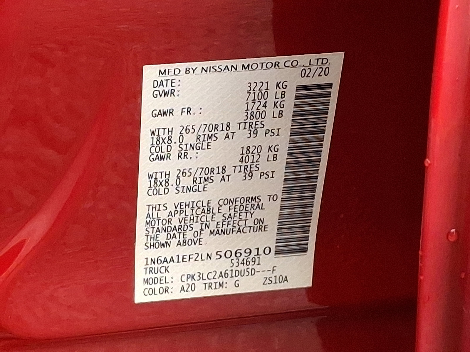 Used 2020 Nissan Titan SV w/ SV Convenience Package image 26