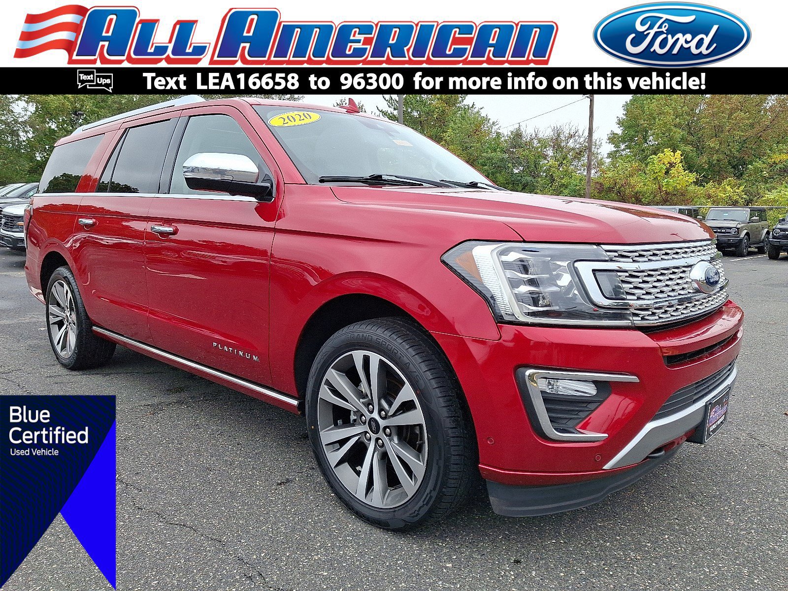 Certified 2020 Ford Expedition Max Platinum image 1