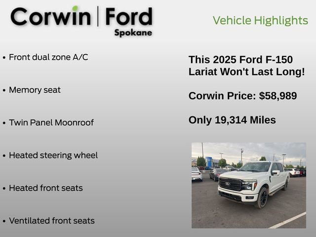 Certified 2025 Ford F150 Lariat AWD/4WD image 18