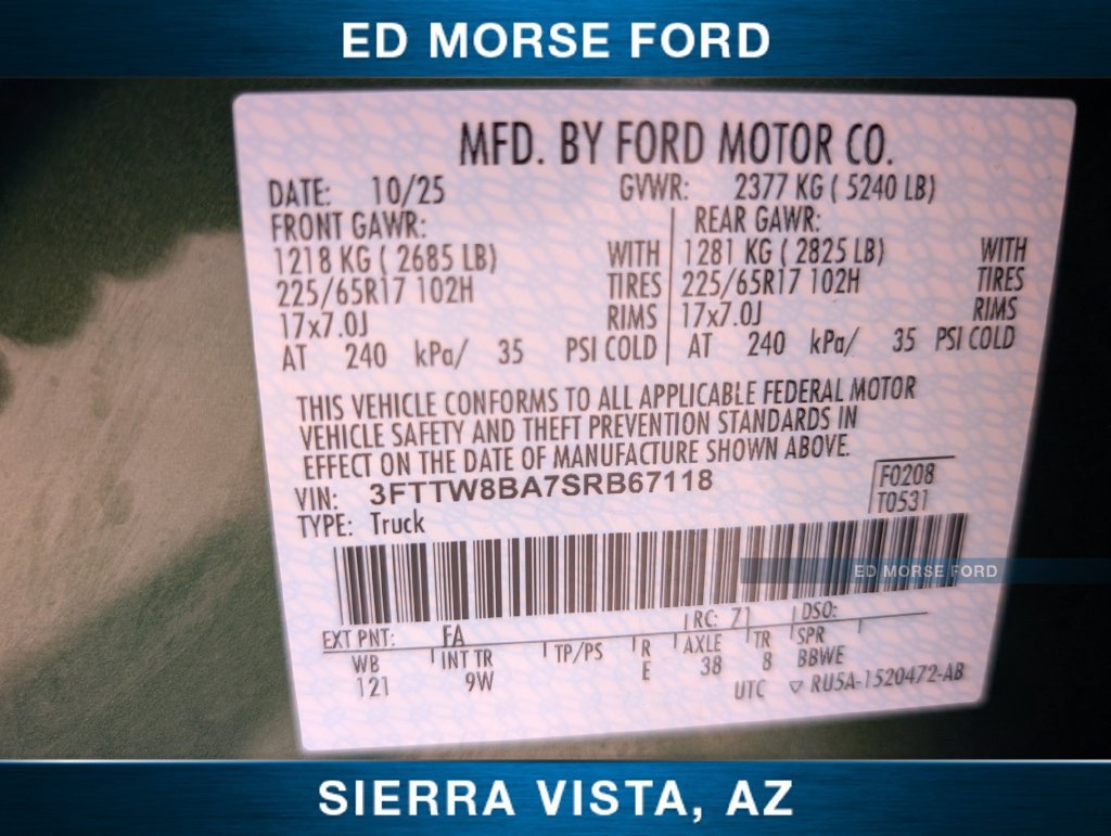 Certified 2025 Ford Maverick XL w/ Equipment Group 102A AWD/4WD image 36