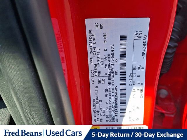 Certified 2022 Ford Ranger XLT w/ Equipment Group 302A High AWD/4WD image 27