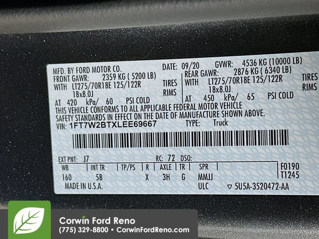 Certified 2020 Ford F250 Lariat w/ Lariat Value Package AWD/4WD image 31