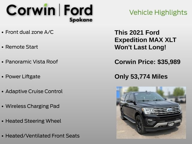 Certified 2021 Ford Expedition Max XLT AWD/4WD image 13