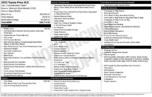 Used 2022 Toyota Prius XLE FWD image 5