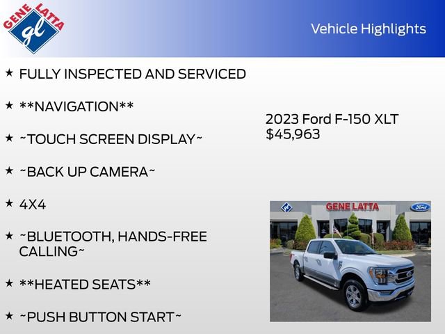 Certified 2023 Ford F150 XLT w/ Equipment Group 302A High AWD/4WD image 34