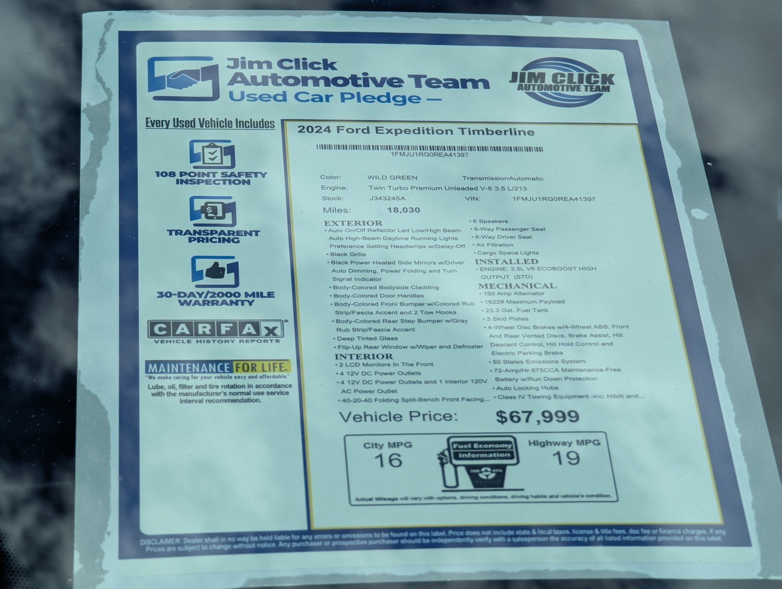 Certified 2024 Ford Expedition Timberline AWD/4WD image 17