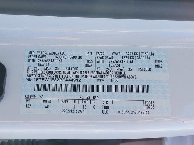 Certified 2023 Ford F150 XLT w/ Equipment Group 302A High image 13