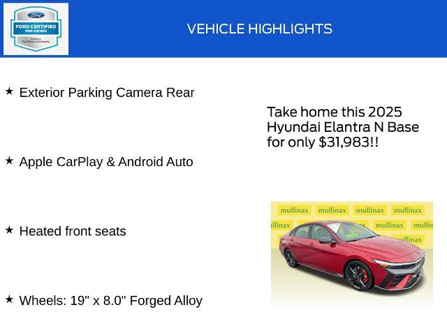 Used 2025 Hyundai Elantra N FWD image 19
