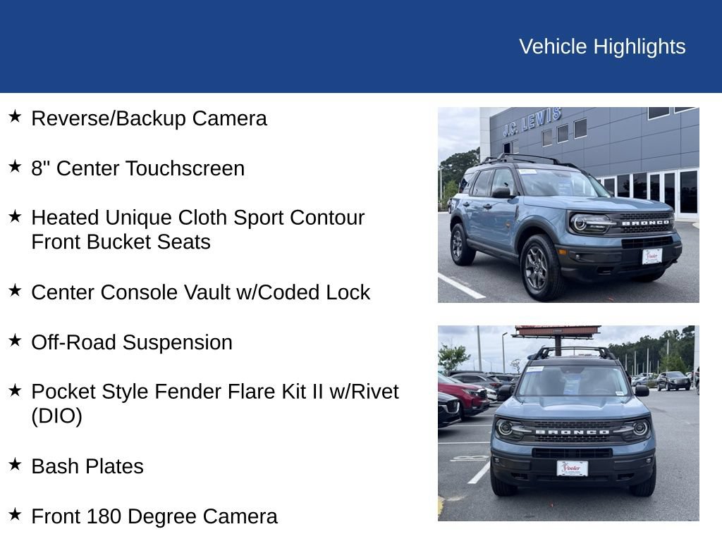 Certified 2022 Ford Bronco Sport Badlands AWD/4WD image 22