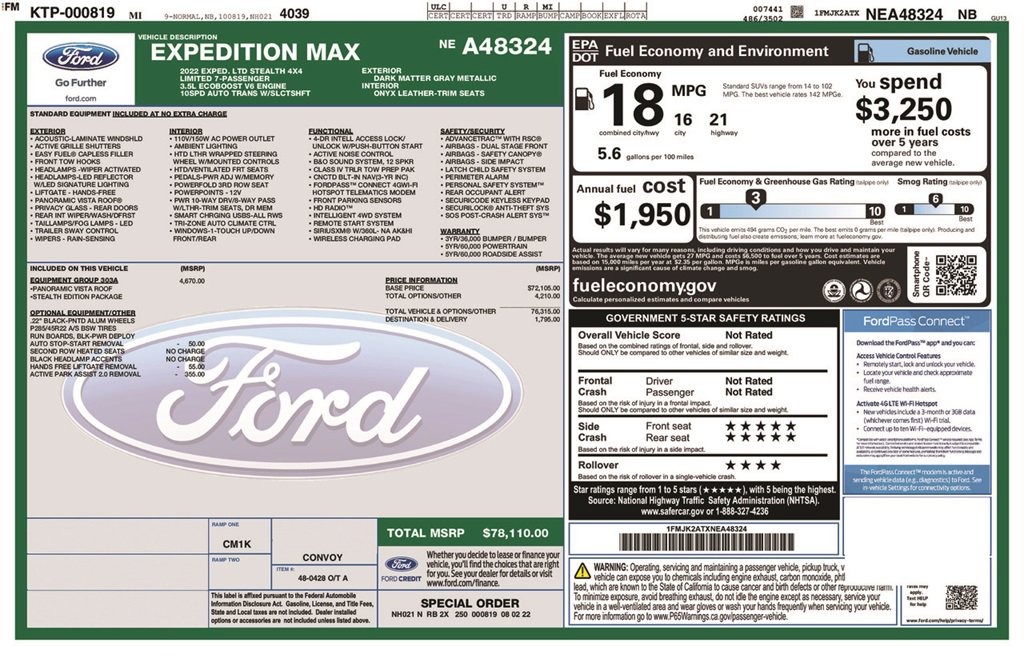Certified 2022 Ford Expedition Max Limited image 6