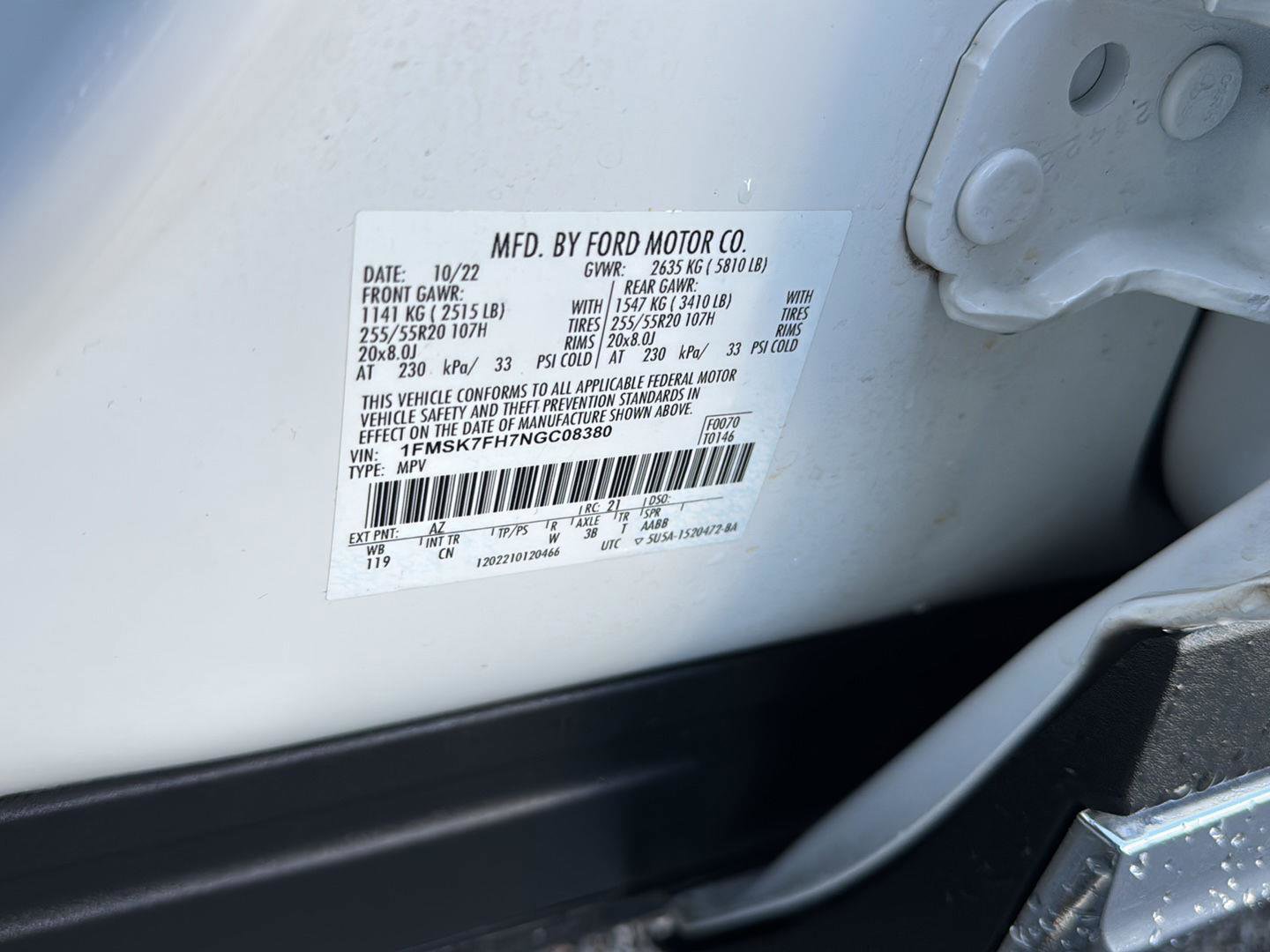 Certified 2022 Ford Explorer Limited w/ Equipment Group 301A image 37