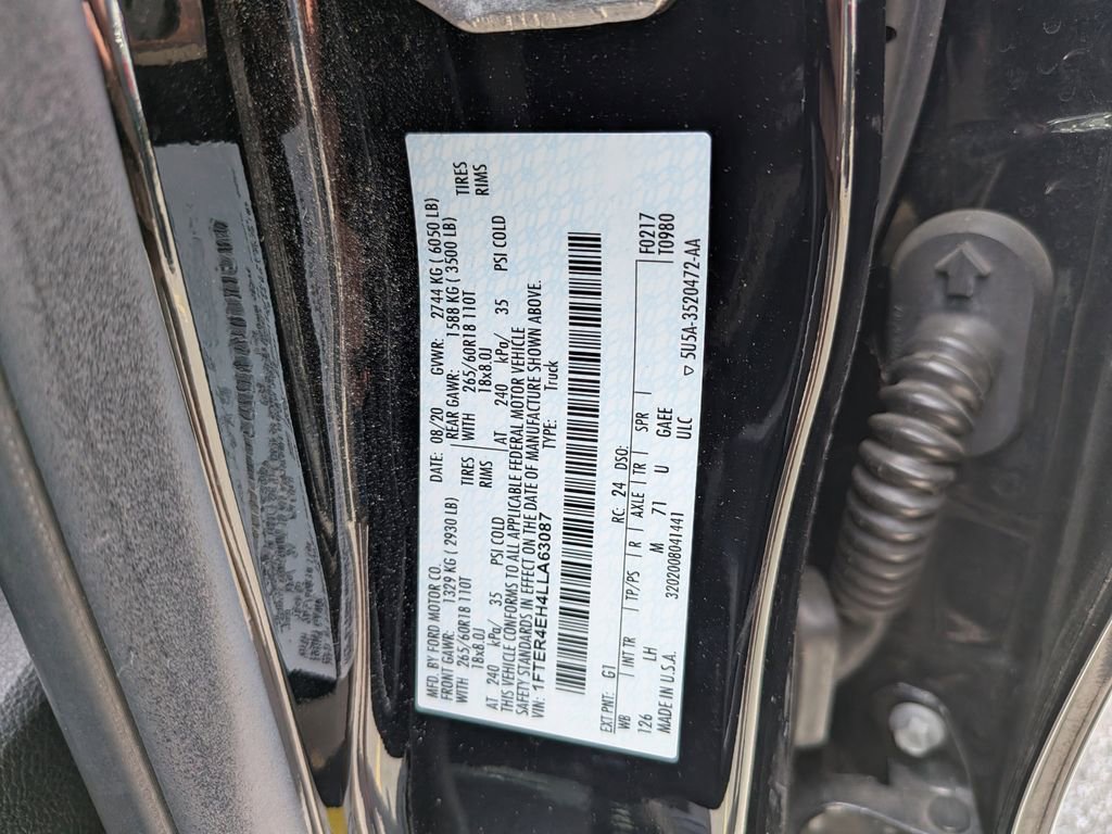 Certified 2020 Ford Ranger XLT w/ Equipment Group 301A Mid RWD image 36