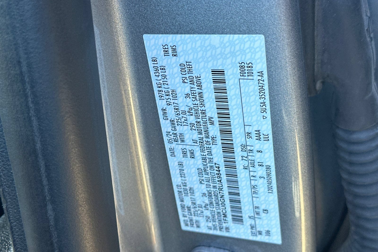 Certified 2024 Ford Escape Active FWD image 28
