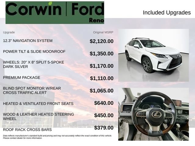Used 2018 Lexus RX 350 AWD w/ Premium Package image 3