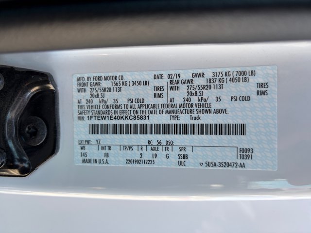 Certified 2019 Ford F150 XLT w/ Equipment Group 302A Luxury AWD/4WD image 25