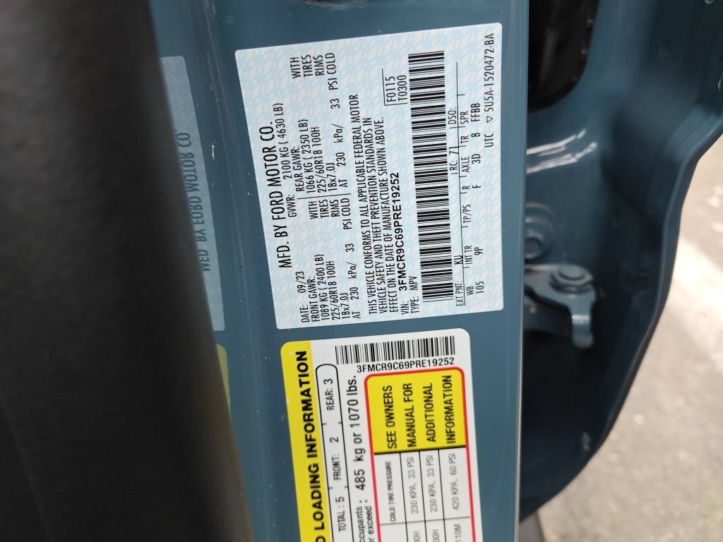 Certified 2023 Ford Bronco Sport Outer Banks w/ Tech Package AWD/4WD image 9