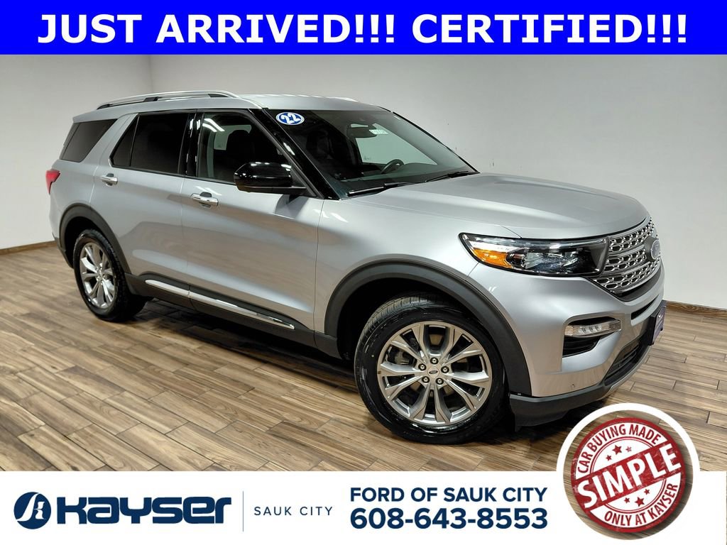 Certified 2022 Ford Explorer Limited AWD/4WD image 1