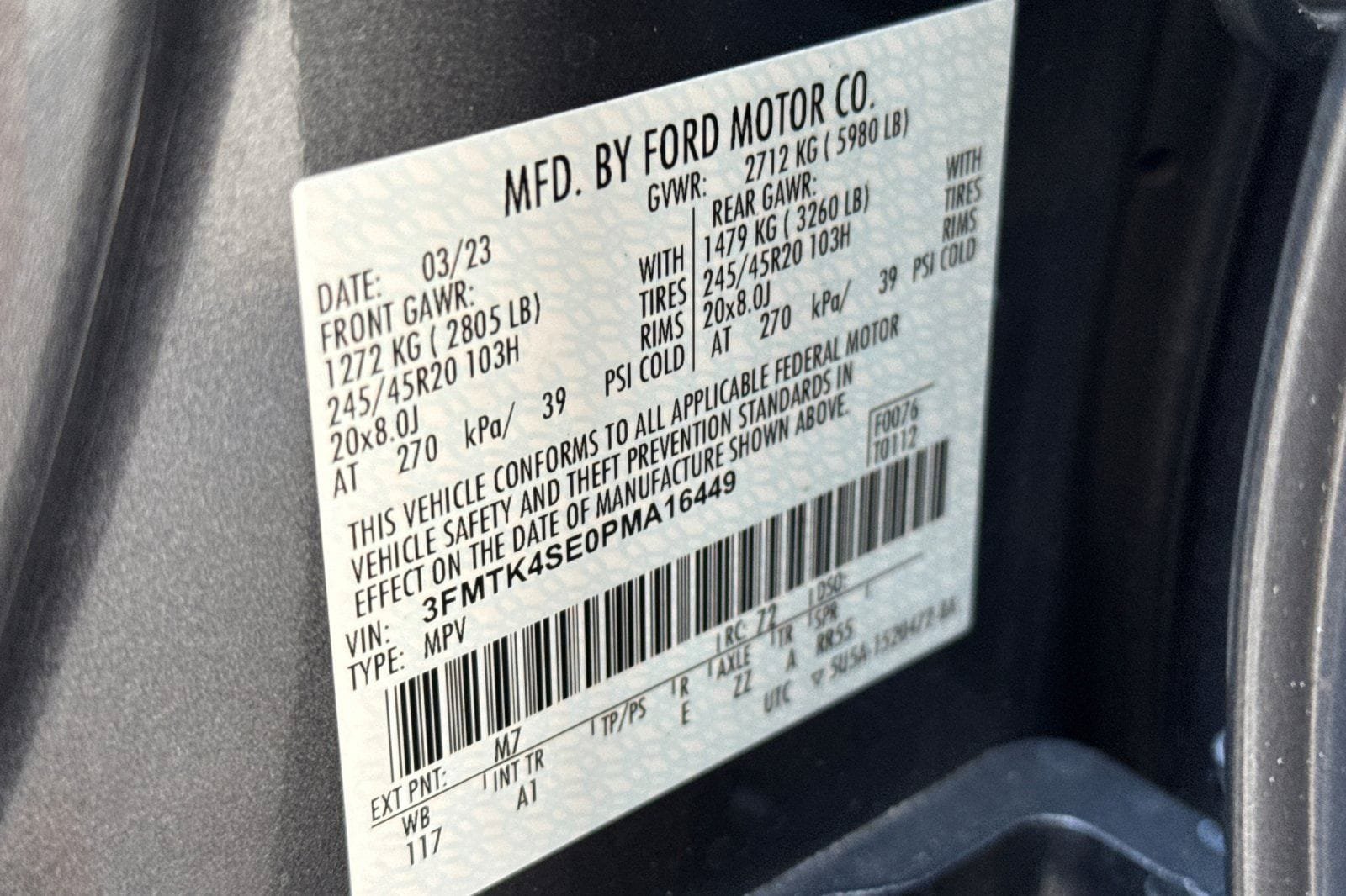 Certified 2023 Ford Mustang Mach-E GT AWD/4WD image 33