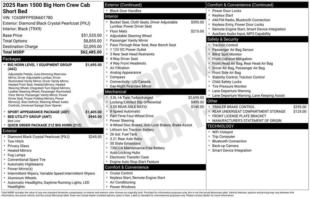 Used 2025 RAM 1500 Big Horn AWD/4WD image 32
