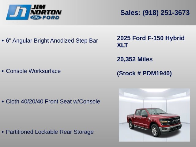 Certified 2025 Ford F150 XLT w/ Equipment Group 301A Standard AWD/4WD image 31
