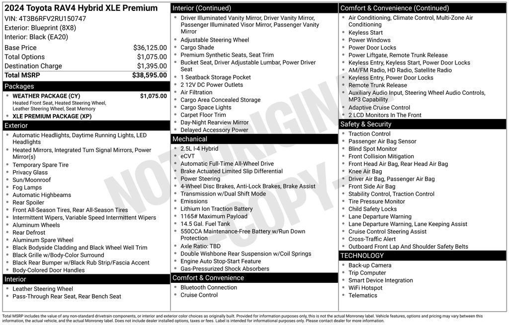 Used 2024 Toyota RAV4 XLE Premium w/ Weather Package image 8