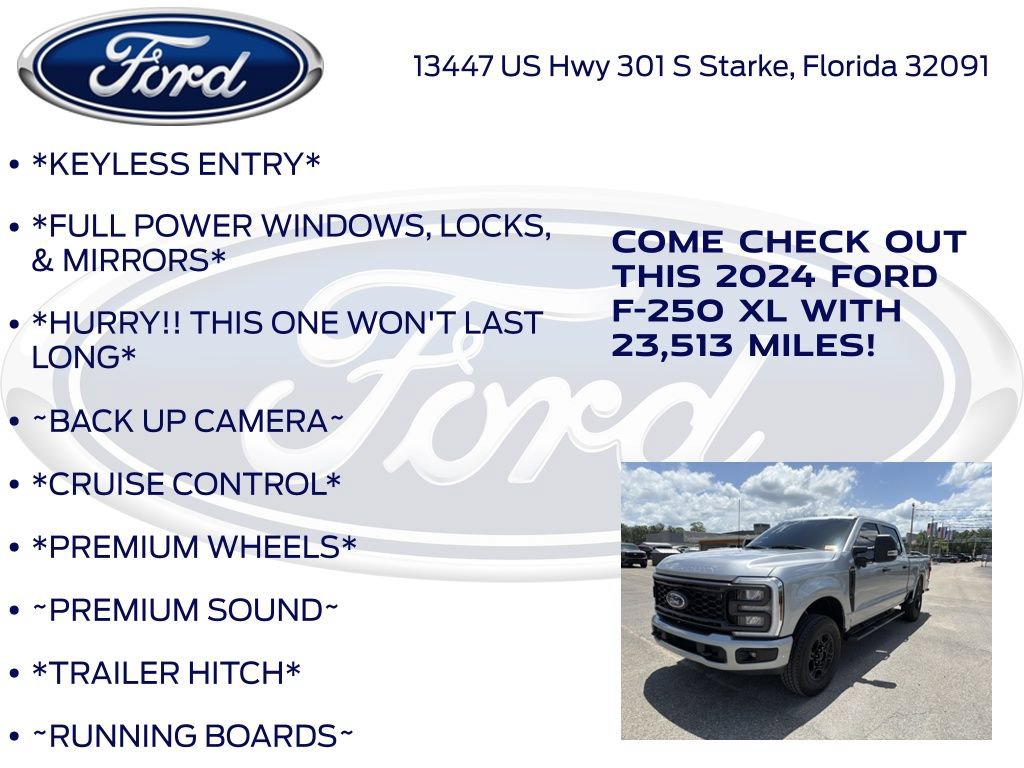 Certified 2024 Ford F250 XL w/ STX Appearance Package AWD/4WD image 12