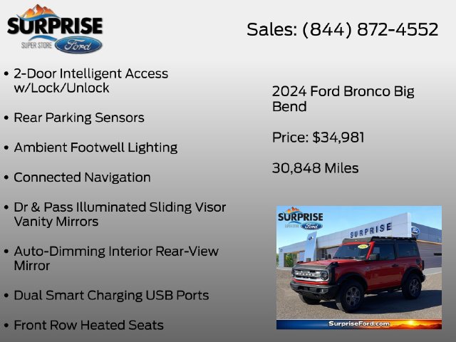 Certified 2024 Ford Bronco Big Bend AWD/4WD image 20