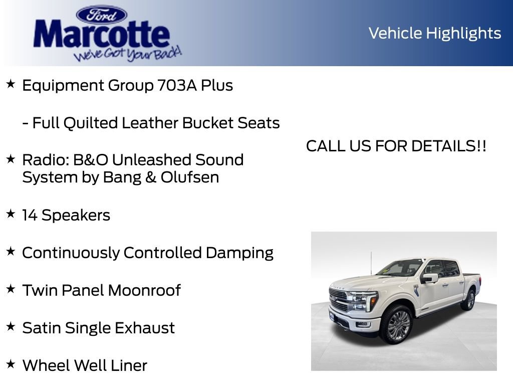 Certified 2024 Ford F150 Platinum w/ Equipment Group 703A Plus AWD/4WD image 22