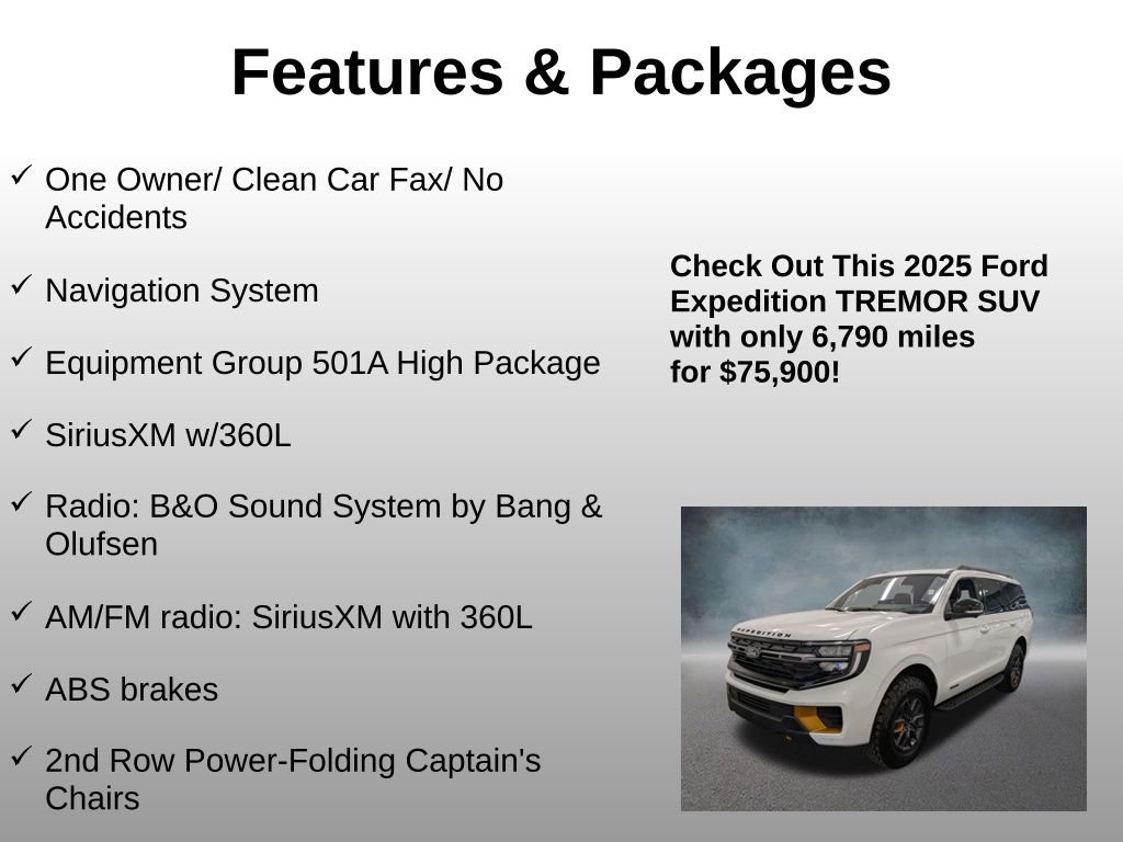 Certified 2025 Ford Expedition Tremor AWD/4WD image 4