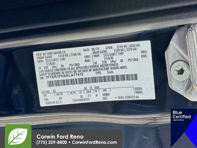 Certified 2019 Ford Ranger XLT w/ Equipment Group 302A Luxury AWD/4WD image 33