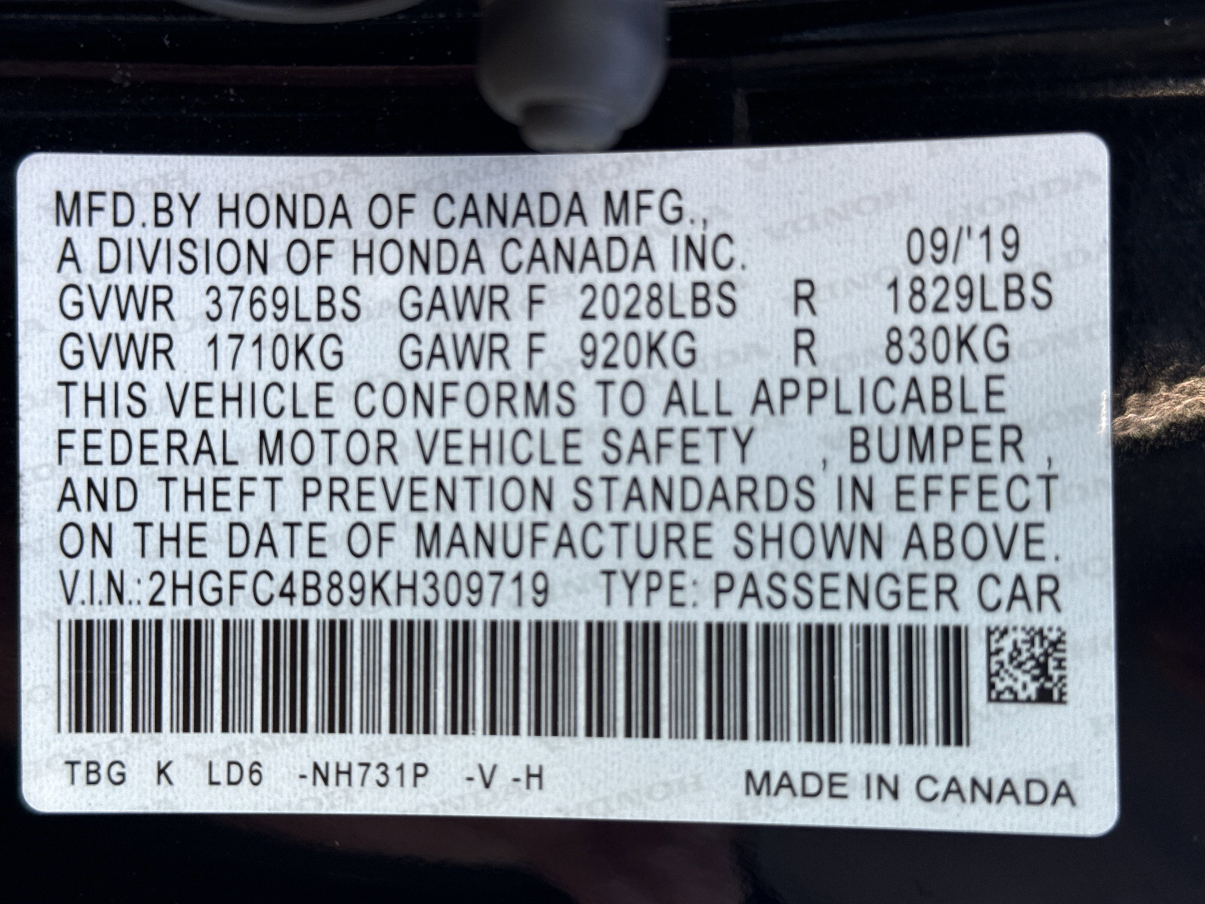 Used 2019 Honda Civic Sport image 30