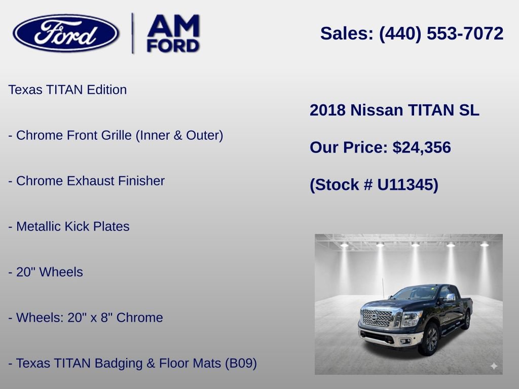 Used 2018 Nissan Titan SL w/ Texas Titan Edition AWD/4WD image 6