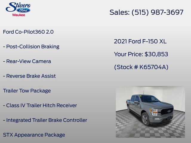 Certified 2021 Ford F150 XL w/ STX Appearance Package AWD/4WD image 16