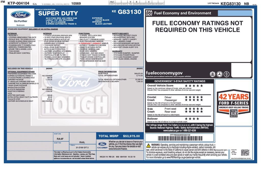 Certified 2019 Ford F250 Lariat w/ Chrome Package image 5